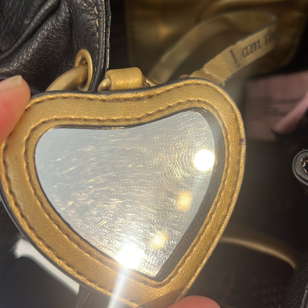 Juicy Couture Vintage Black Leather Small Satchel Handbag - Picture 11 of 17
